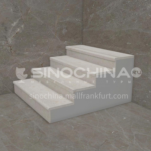 Natural beige European style marble staircase M-F099H